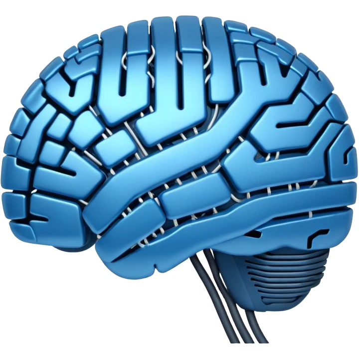 generate a realistic AI emoji based on an electronic brain emoji