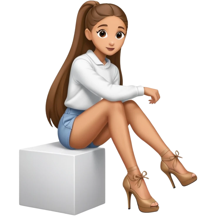 Ariana grande taking her shoes off  emoji