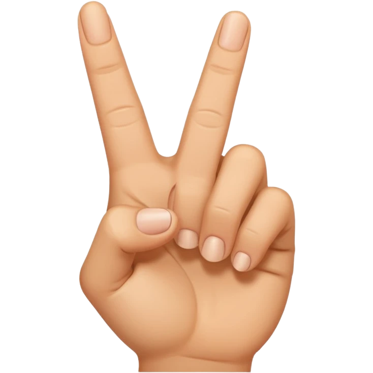 Now bend the middle finger emoji