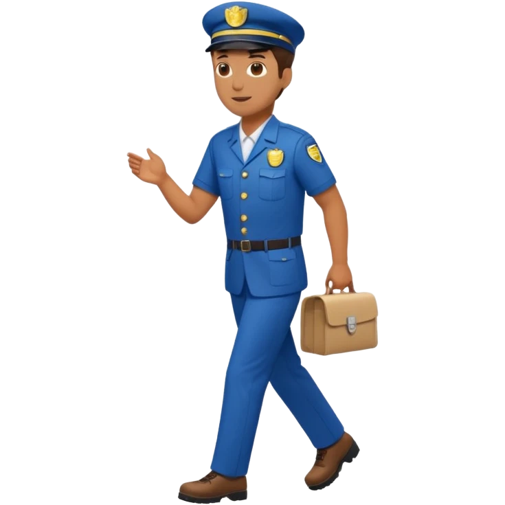 mailman full body walking emoji