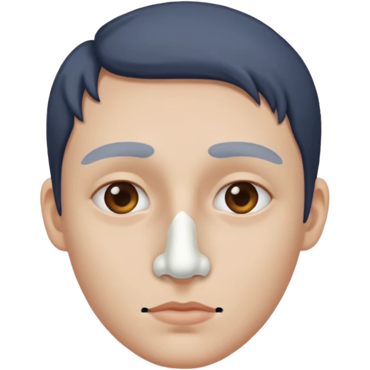 plaster on only nose emoji