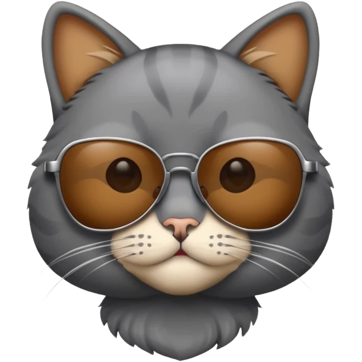 Cat wearing sunglasses emoji