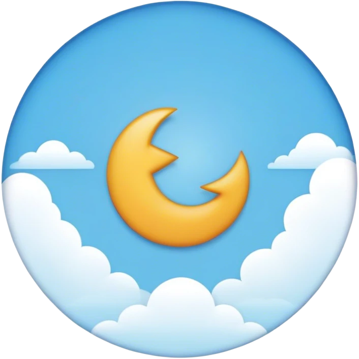 Un visto blanco con fondo celeste en un círculo  emoji