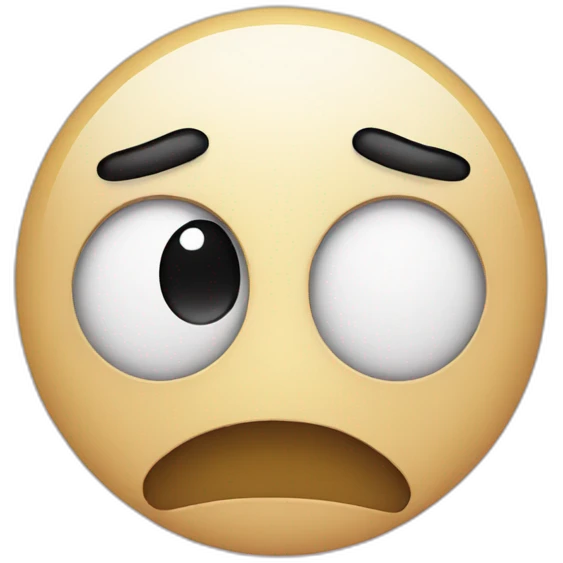Upside down sad face emoji