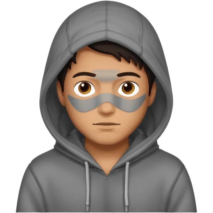 man with hoodie emoji