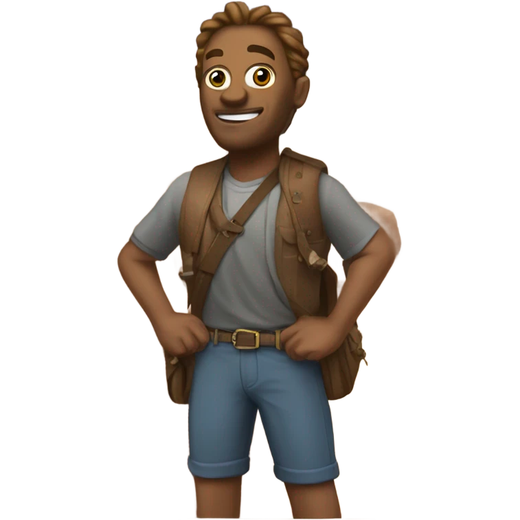 Rich from capital on crossing a canyon emoji