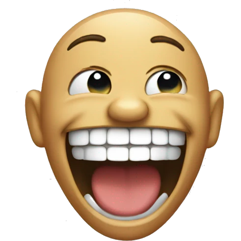 Laughing hard  emoji