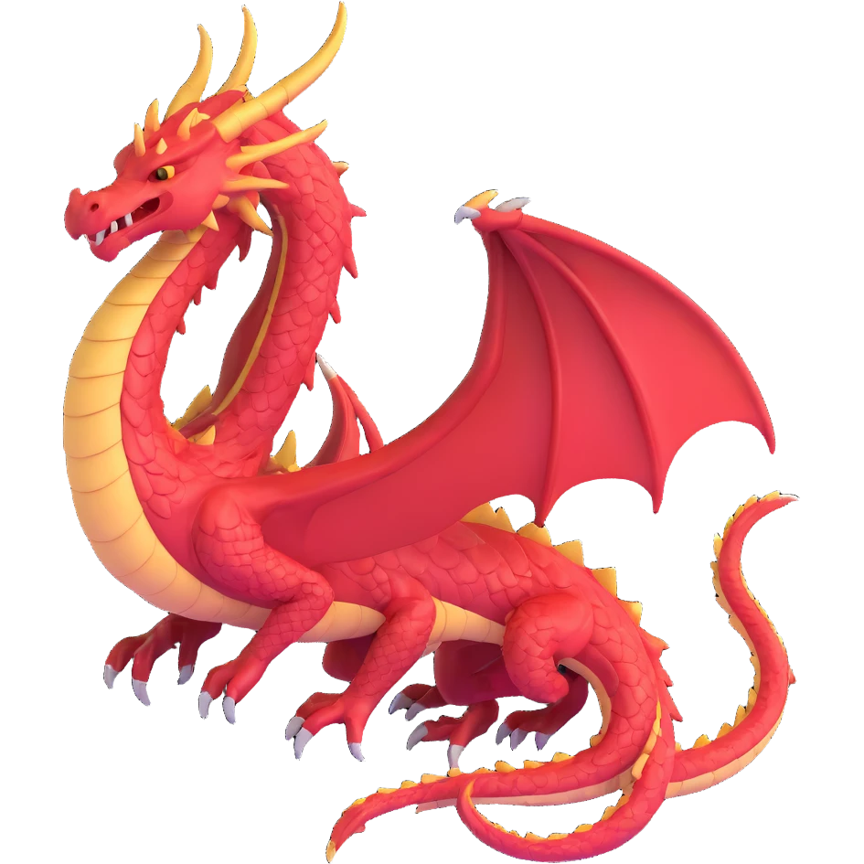 majestic dragon ready for battle emoji