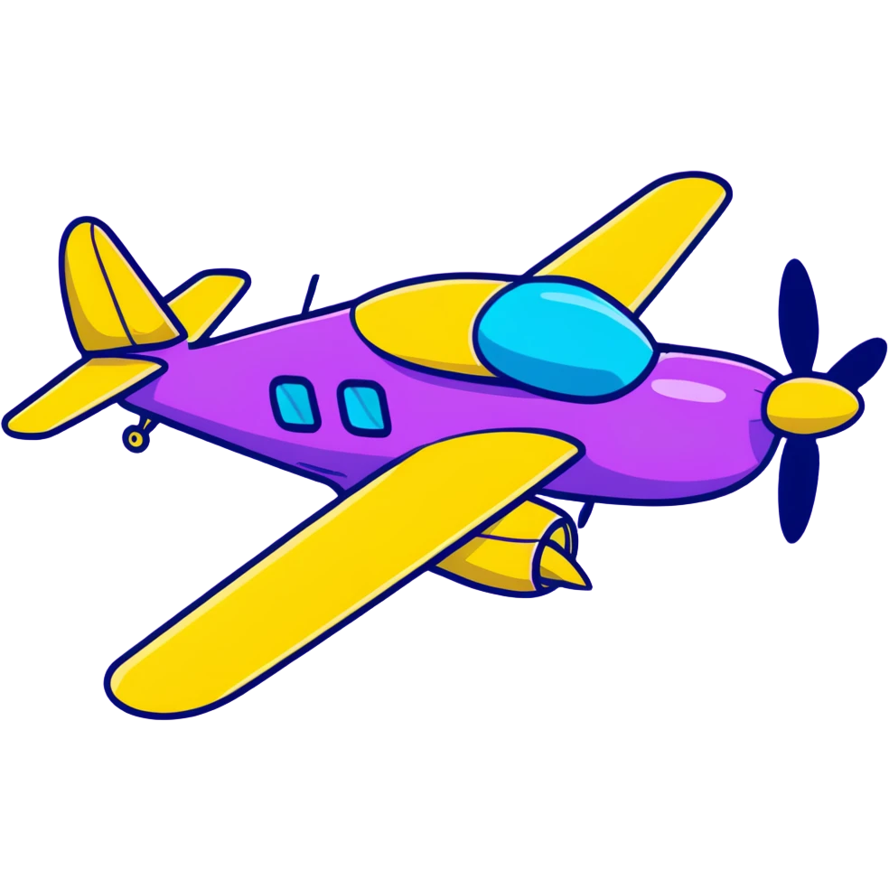 yellow propeller plane emoji