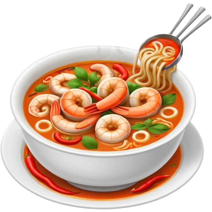 Thai ton yam noodles emoji