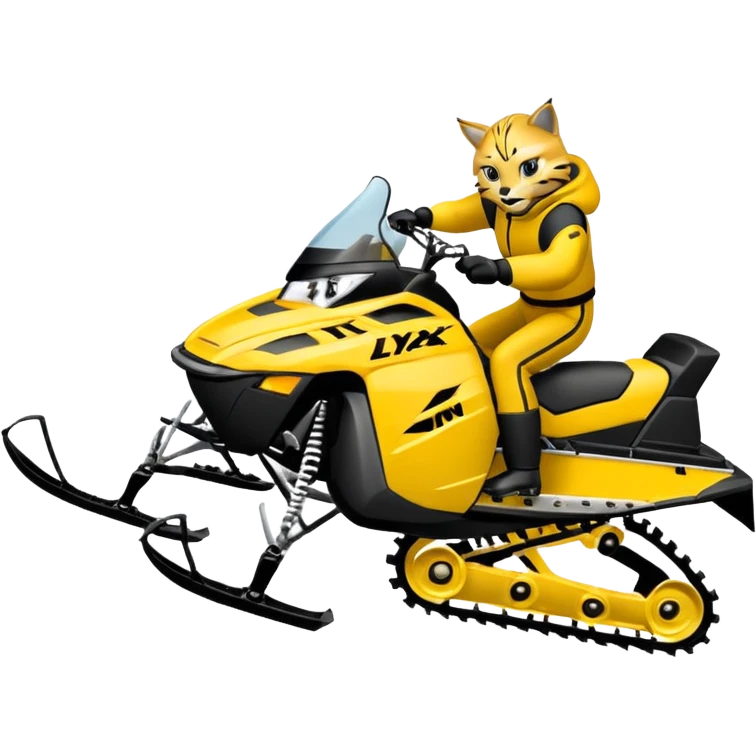 Lynx brand snowmoblie wheelies emoji