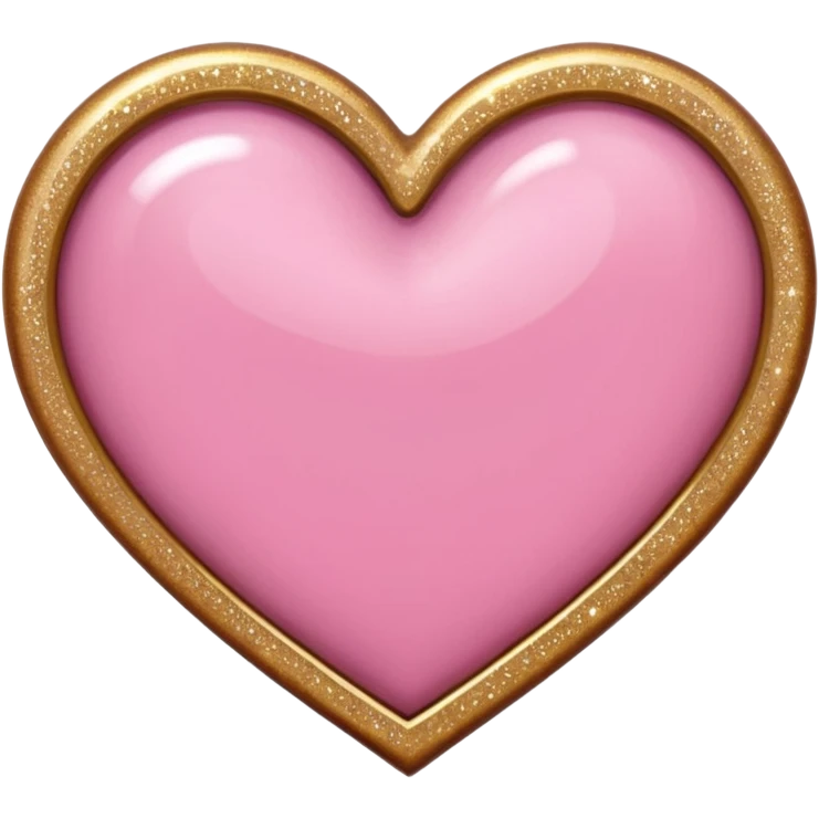 pink and brown love gold emoji