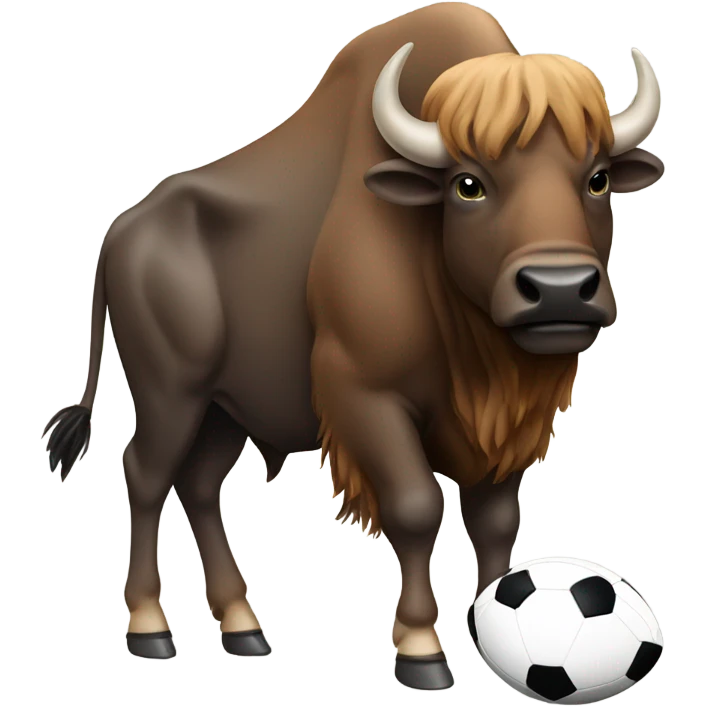 Buffalo with football emoji