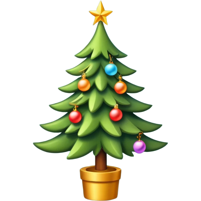 New Year tree emoji