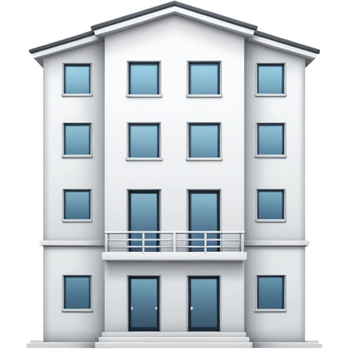 apartment building white emoji