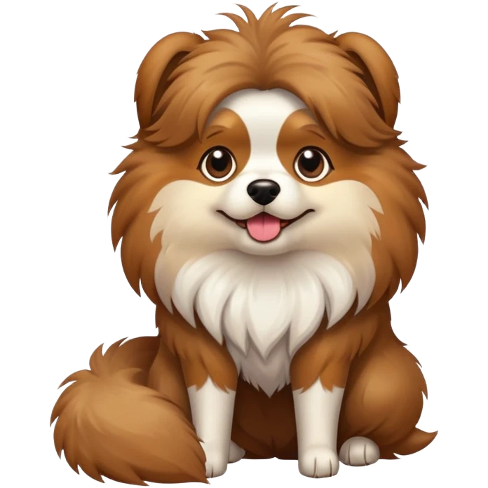 Dog with high herls emoji
