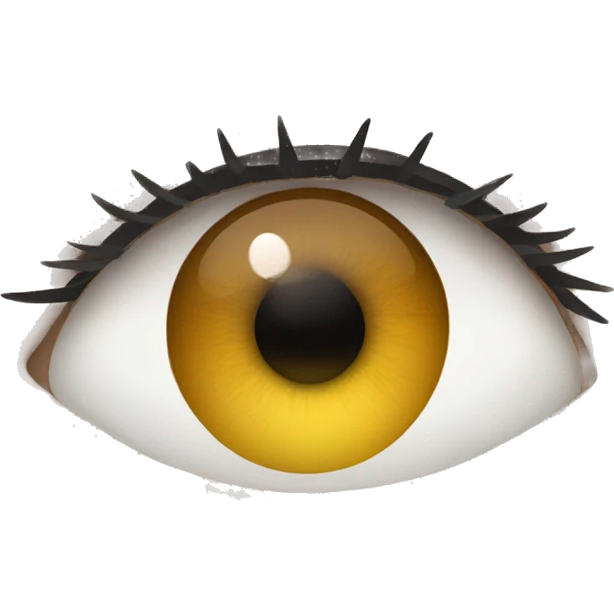 Single eye with very long and full lashes  emoji