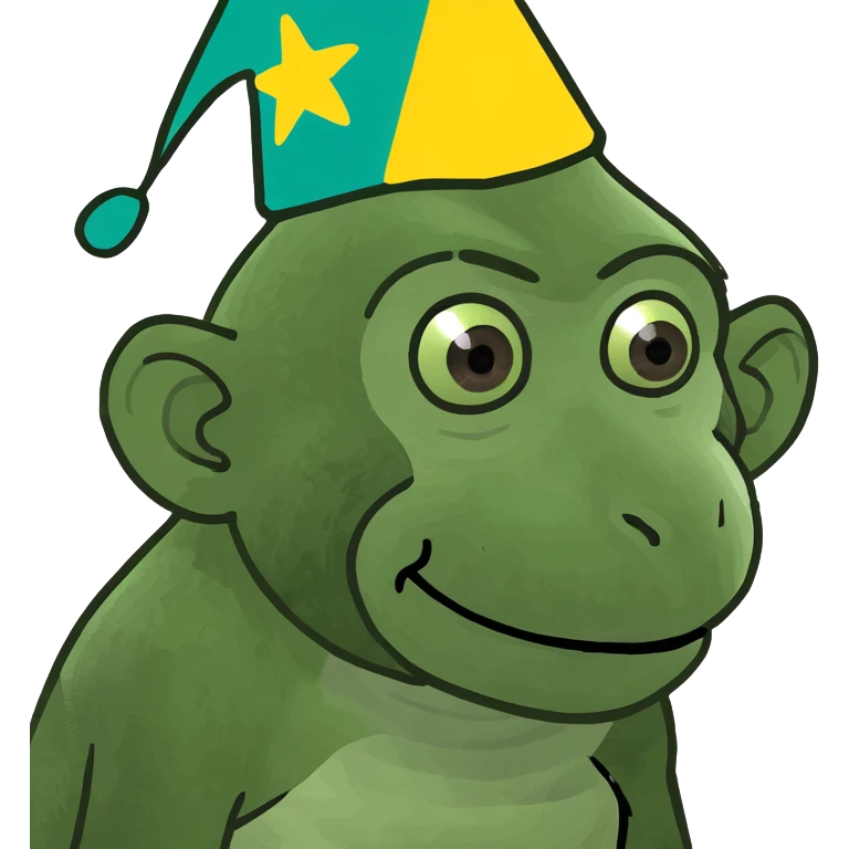 Monkey birthday emoji