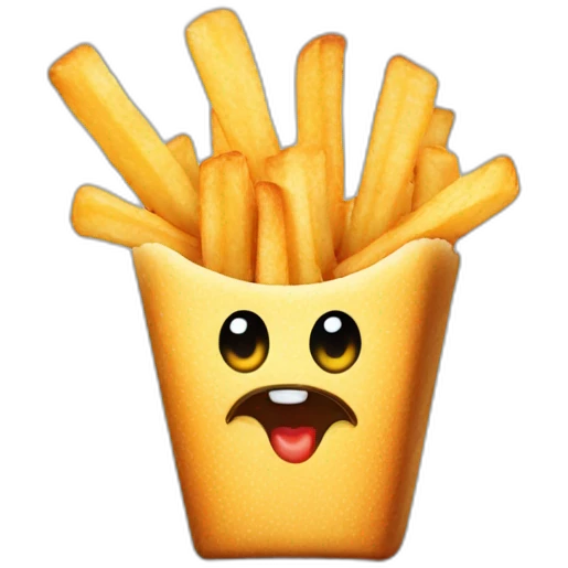 waffle french fry emoji