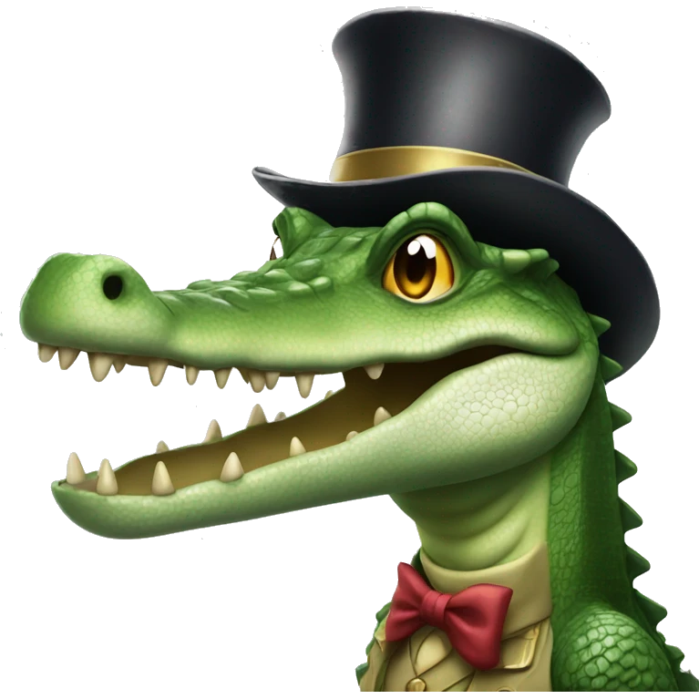 Crocodile as a Magician emoji