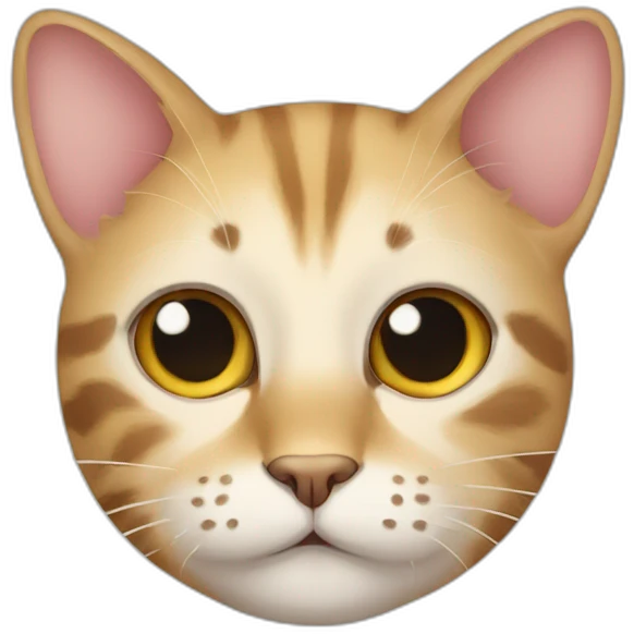 cat with spots peeking out emoji