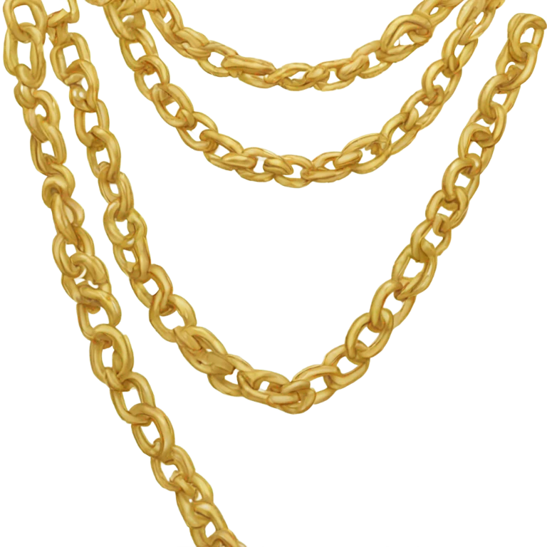 gold chain necklace emoji