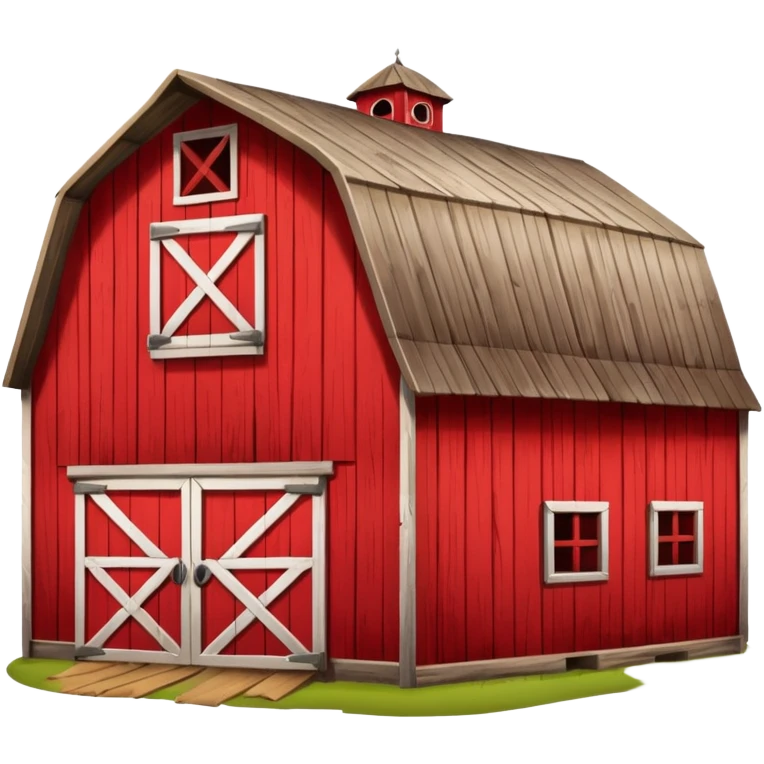a farm barn emoji