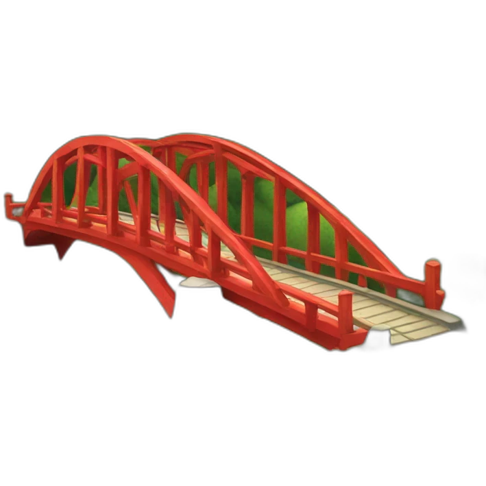 red bridge  emoji