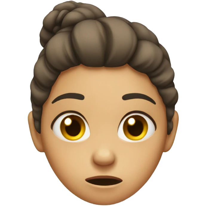 Girl pulling her hair exasperated  emoji