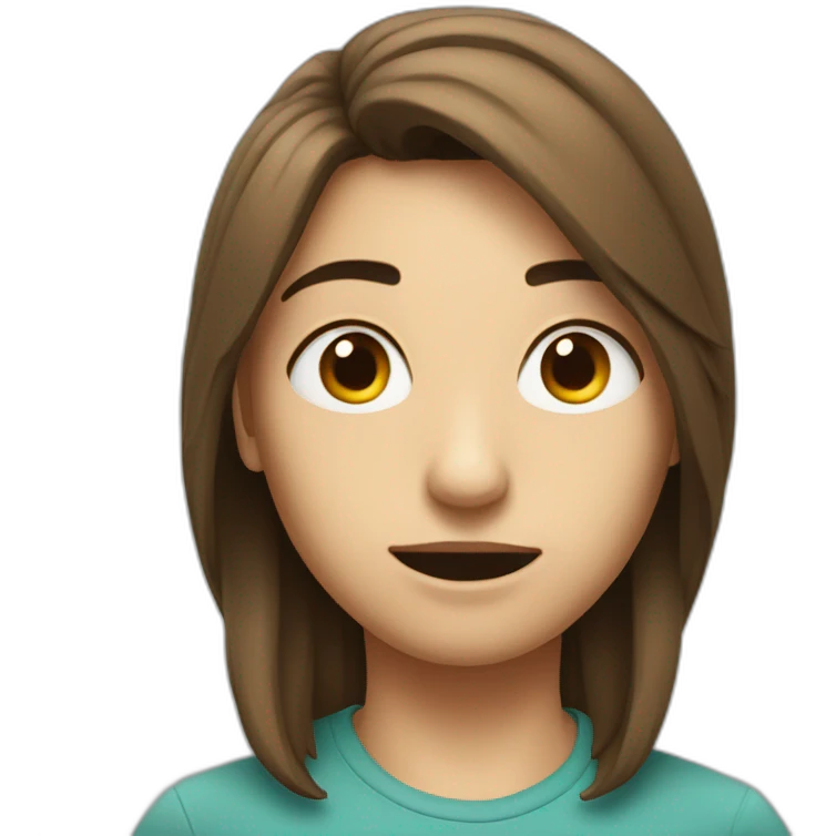 Personnage au yeux bridé emoji