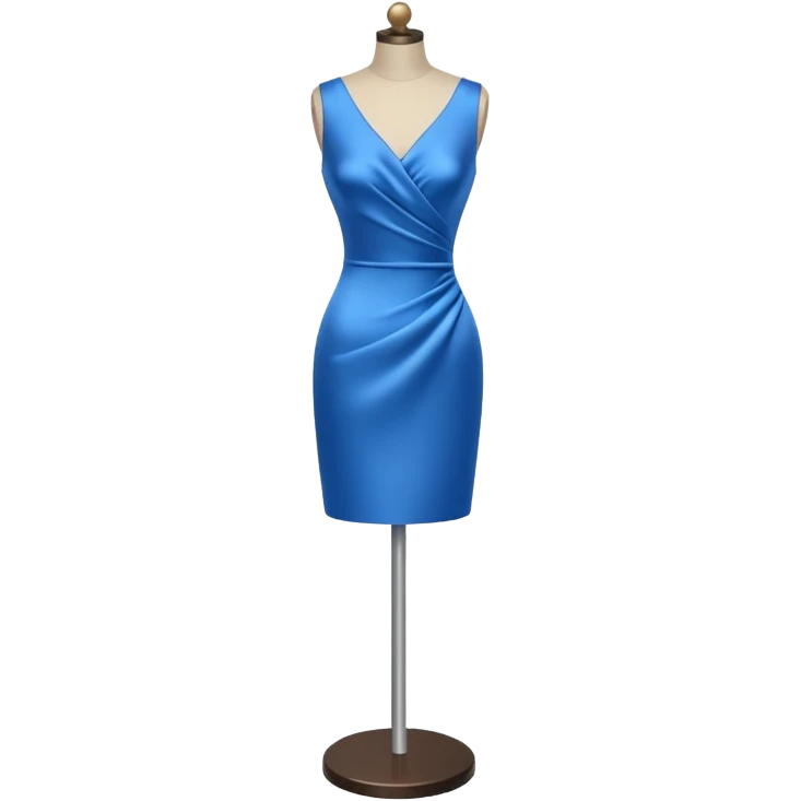 dress mannequin with tinyblue dress emoji