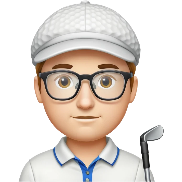 Nerd golfer emoji