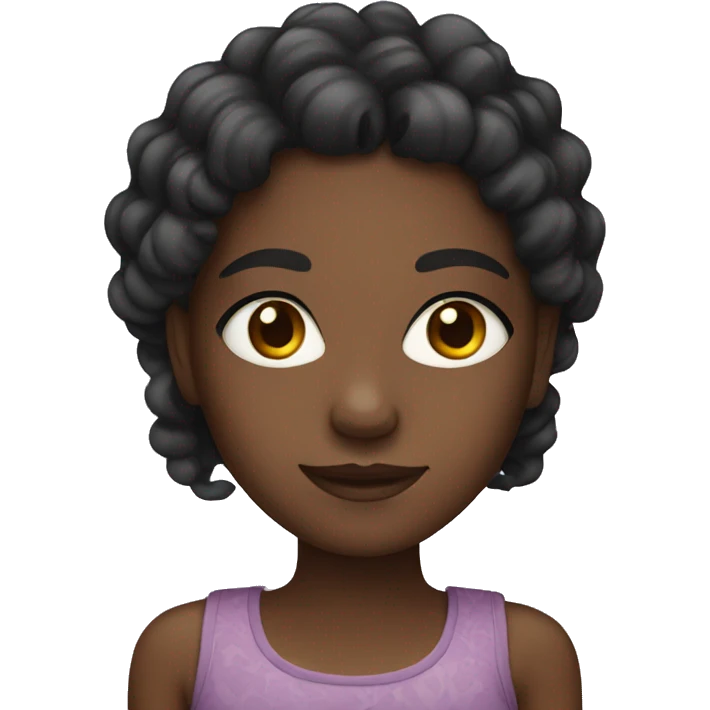 Pretty black girl emoji