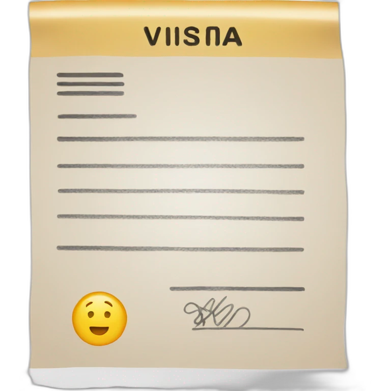 visa document emoji