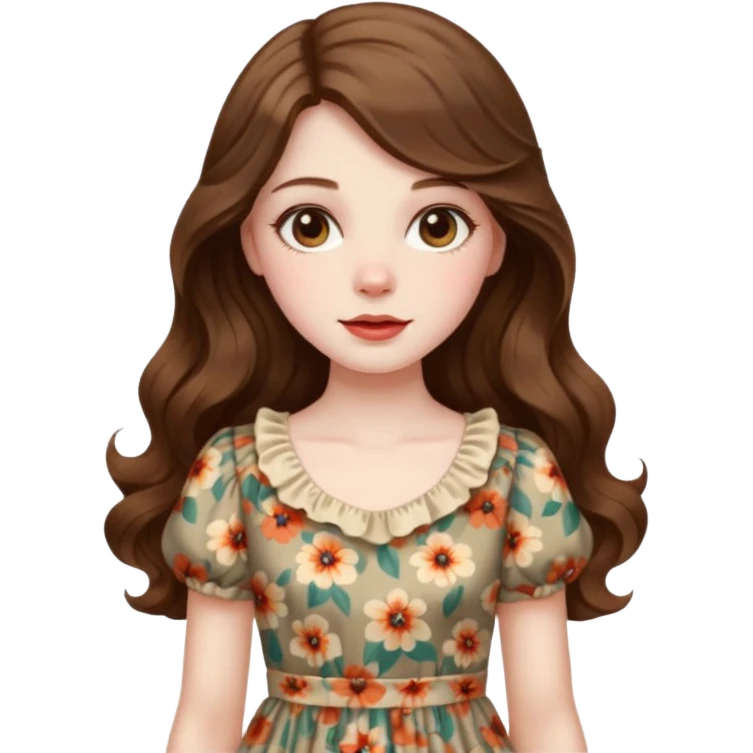 vintage girl emoji