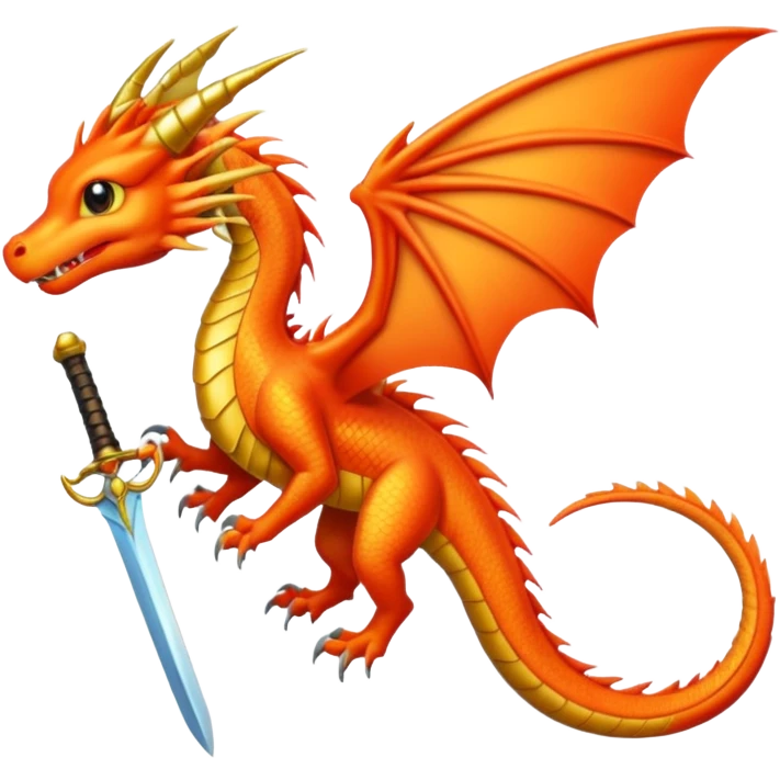 Fourth wing swordtail dragon  emoji