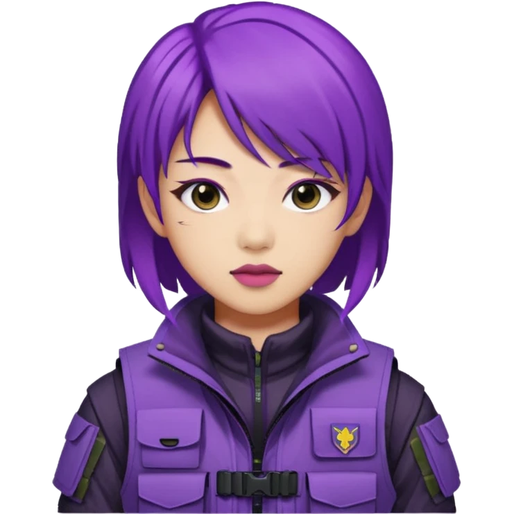 kpop hunters Rumi purple hair a sian emoji