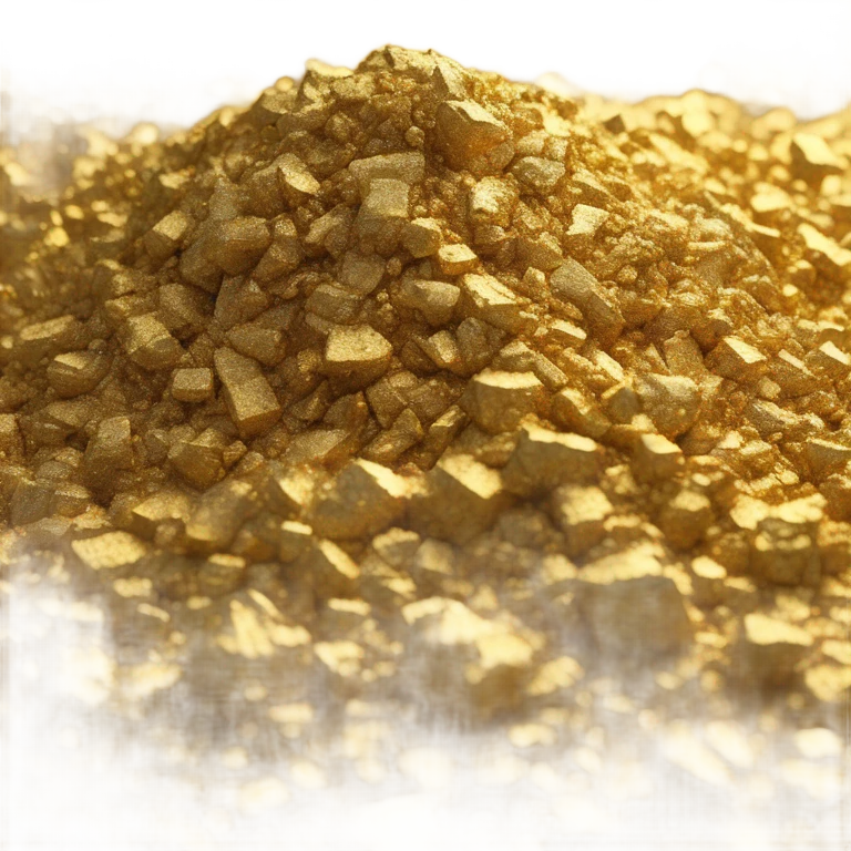 pile of gold dust, sideview emoji