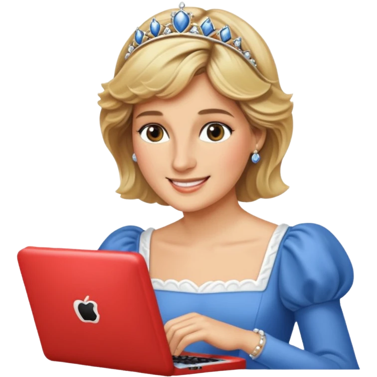 content face typing, Princess Diana emoji
