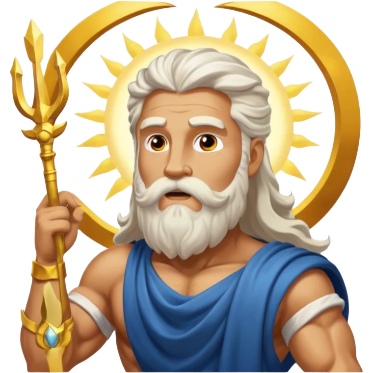 zeus and his glory behind him emoji