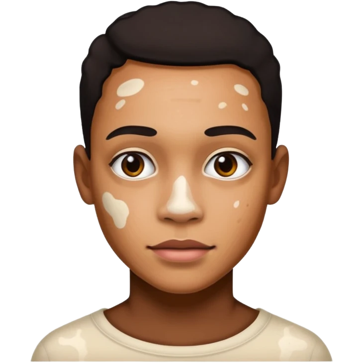 vitiligo no corpo emoji