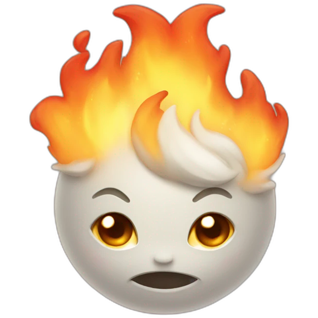 cute elemental of fire emoji