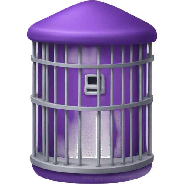 Purple prison cell emoji