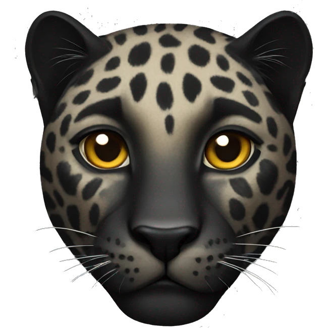 Black leopard emoji