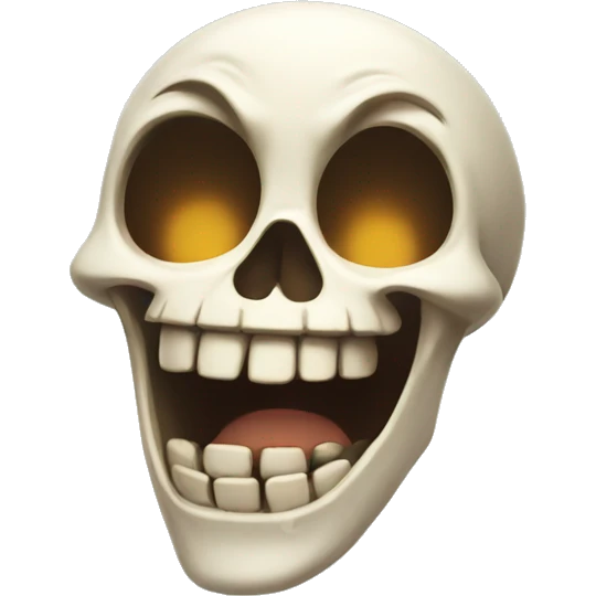 Laughing skeleton emoji