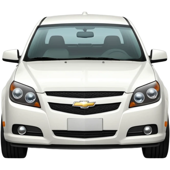 A cinematic, high-detail photograph of a glossy white Chevrolet Optra Magnum 2007 sedan with tinted windows and custom alloy rims emoji
