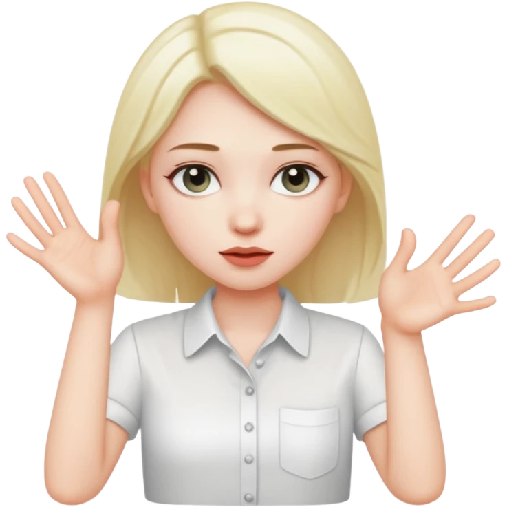 Girl fingering emoji
