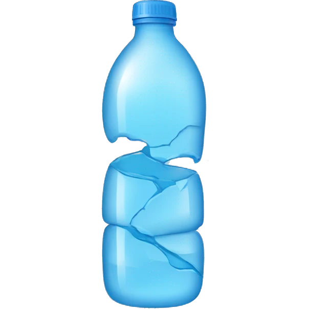 physically broken water bottle emoji