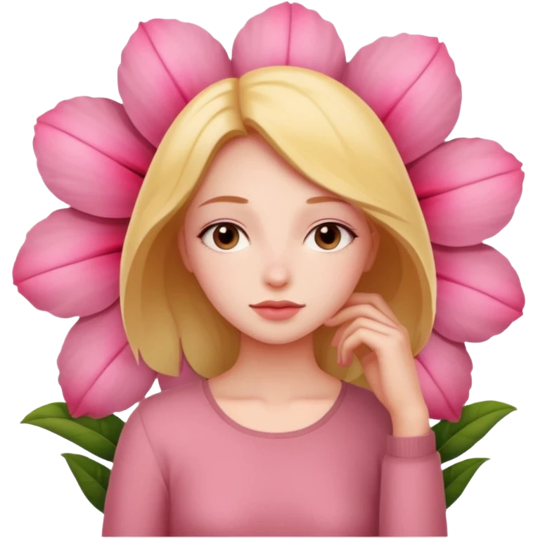 Resting against mother's blossom  emoji