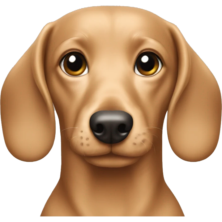Dachsund beige emoji